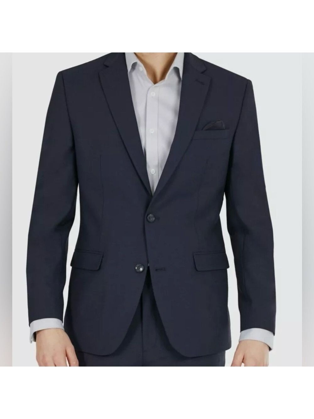 Bar III Men’s Slim Fit Navy Wool Suit Jacket Blazer Sport Coat Size 42 Reg - NWT